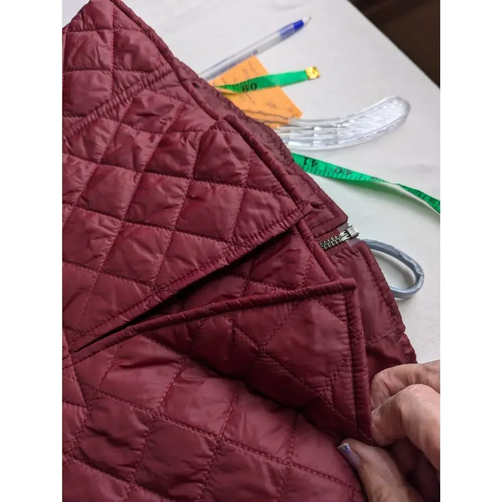 Vtge Cache Wmns M quilted jacket wine Y2K B38